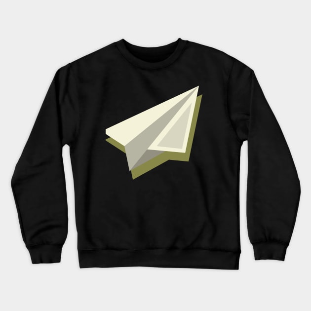 Pilot Paper Plane Design Crewneck Sweatshirt by Bazzar Designs